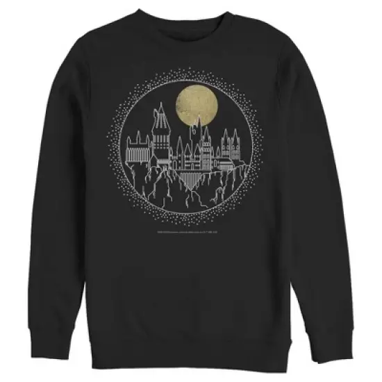 Men's Harry Potter Hogwarts Line Art Moonrise Sweatshirt image {3}
