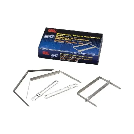 Officemate Prong Fastener 2" Set Silver 99711 image {1}