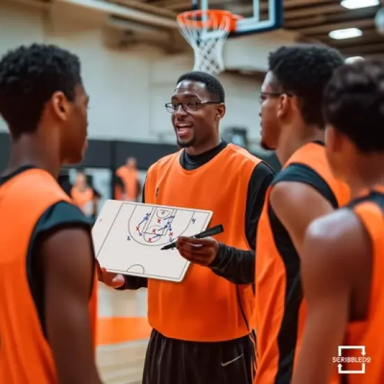 SCRIBBLEDO Basketball Dry Erase Clipboard 15"x9" image {3}