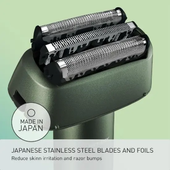 Panasonic Electric Razor for Men, Wet Dry Shaver with 3-Blade Cutting System, Ergonomic Handle and USB-C Charging- ES-RM3B-G image {5}