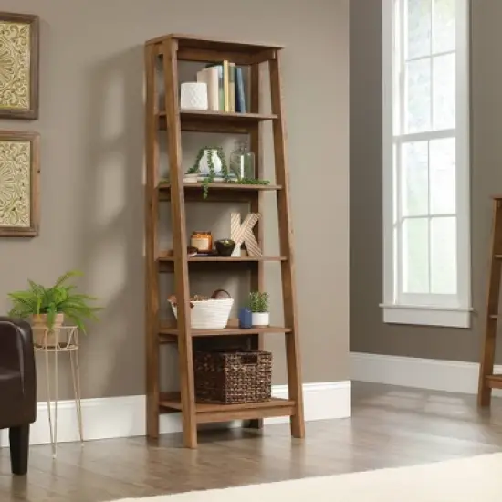 71" Trestle 5 Shelf Bookcase - Sauder image {1}