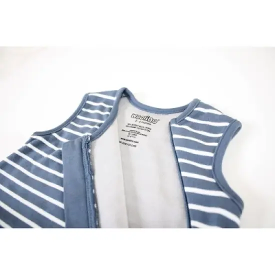 Woolino 4 Season Basic Baby Swaddle Wrap, Merino Wool, Navy Blue, 0-6 Months image {2}