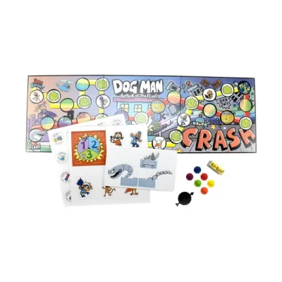 University Games Dog Man Attack of the Fleas Game: Educational Creative Thinking Board, 2-6 Players, Dog Man License image {5}