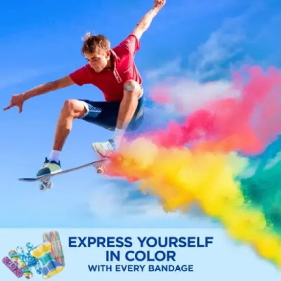 Band-Aid Brand Adhesive Flexible Fabric Tie Dye Bandages - 100ct image {4}