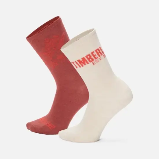 Women's 2-Pack Timberland Floral Crew Socks image {2}