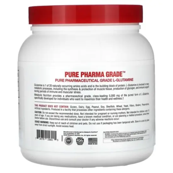 Metabolic Nutrition Glutamine (500) image {2}