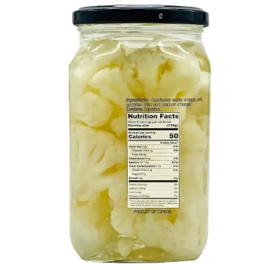 Eastern Feast - Pickled Cauliflower in Brine, 28 oz (825g) image {1}