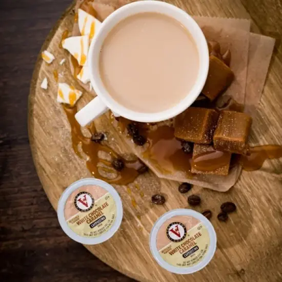 Victor Allen's Coffee White Chocolate Caramel Flavored Cappuccino Cups, 42 Ct image {5}