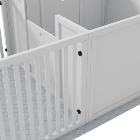 PawHut Whelping Box for Dogs, Dog Whelping Box with Waterproof Pee Pad & Adjustable Door for Small, Medium & Large Breed Dogs, 65" x 31.5" image {4}