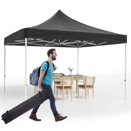 10x10 Pop Up Canopy,Heavy Duty Canopy, Easy Up Gazebos with Wheel Bags,UV Resistant Waterproof,for Outdoor Events, Patio, Backyard, Party, Camping image {1}