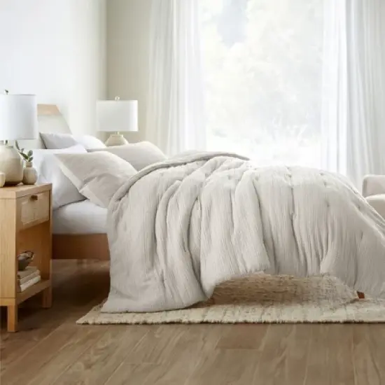 Waffle Textured Comforter Set All Season Down-Alternative Ultra Soft Puffy Bedding - Becky Cameron image {13}