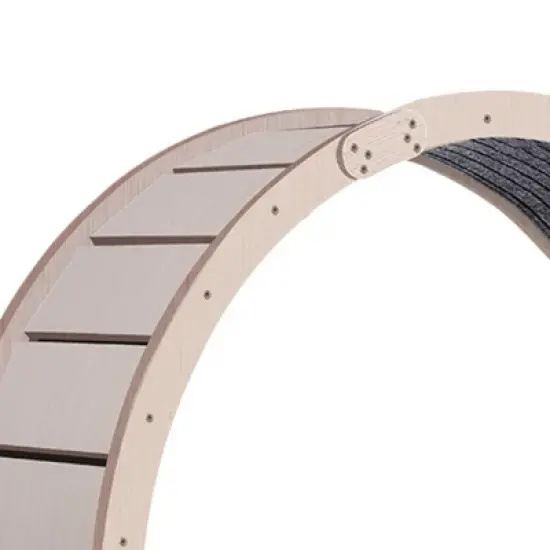 YOOCOZZ 41" Cat Exercise Wheel for Indoor Cats, Cat Running Wheel with Carpeted Runway-Natural image {3}