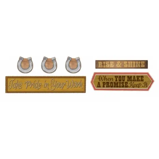 Eureka Wild Wild Classroom Gallery Wall Bulletin Board Set, 18 Pieces image {2}