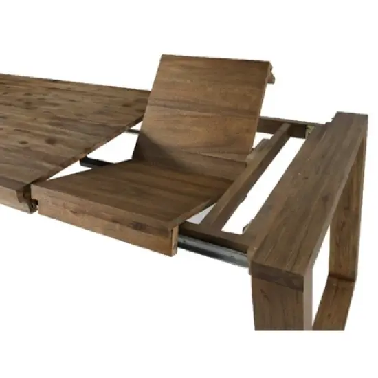 6pc Rasmus Extendable Dining Table Set Chestnut Wire-Brush - Boraam image {8}