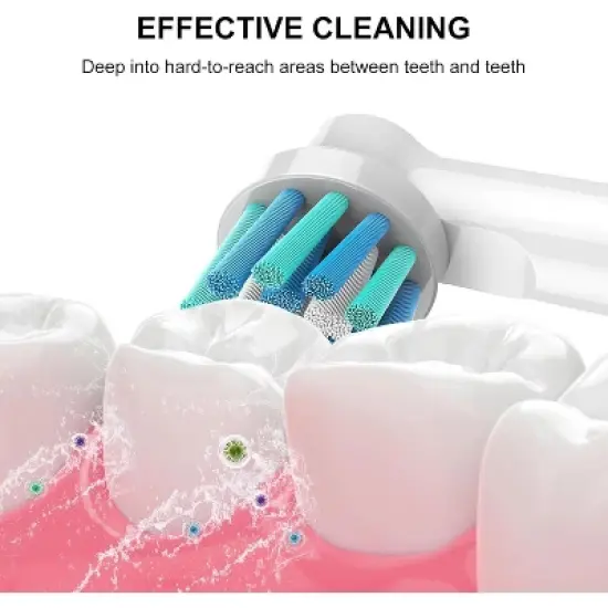 SetSail Replacement Toothbrush Heads for Oral B Braun, 10 Pcs Professional Electric Toothbrush image {2}