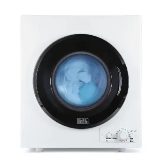 BLACK+DECKER Compact Electric Dryer, 120V Vented Portable Dryer with Stainless Steel Drum image {8}