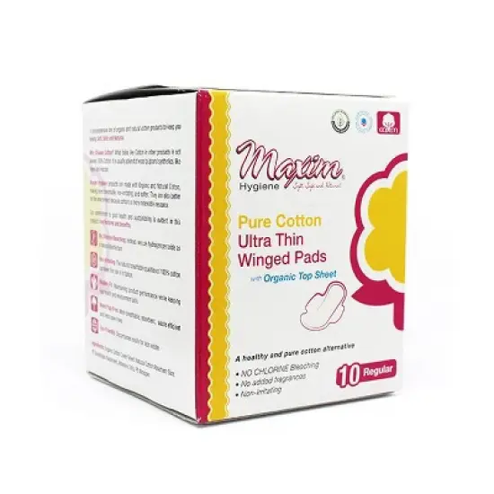 Maxim Hygiene Ultra Thin Winged Pads, Regular Absorbency, Size 2 - 10Ct image {2}