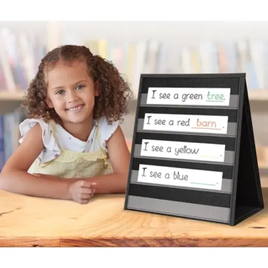 Teacher Created Resources&reg; Black Desktop Pocket Chart, 15-1/2" x 12" image {4}