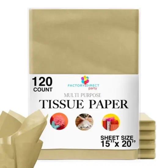 Crown Display Tissue Paper 15" x 20" Packing Paper for Gifts - 120 Count image {12}
