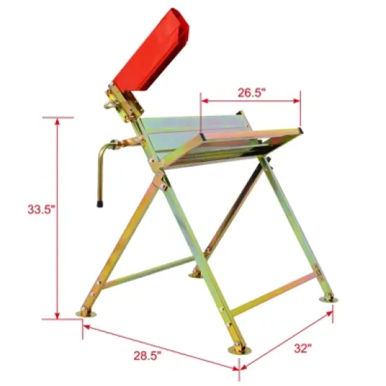Saw Horse With Chainsaw Holder Heavy Duty Sawbuck Foldable Log Sawhorse Firewood Cutting Logs Tool Chainsaw Horse Steel Log Holder image {4}
