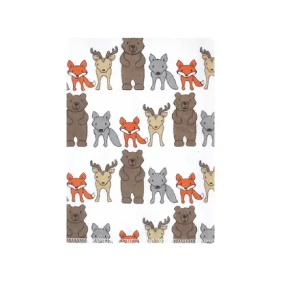 Hudson Baby Infant Boy Cotton Flannel Burp Cloths Bundle, Wild Forest, One Size image {2}