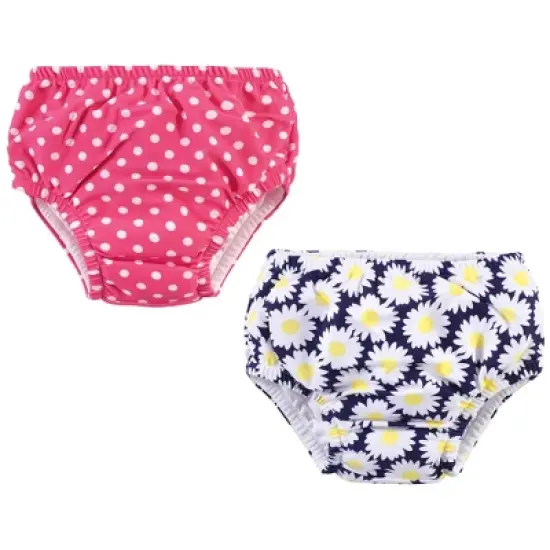 Hudson Baby Infant and Toddler Girl Swim Diapers, Daisy image {4}