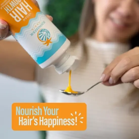 Oasis Liquid Hair Growth Supplement, Natural Liquid Hair Growth Serum for Thicker, Shinier & Stronger Hair, Rosemary Citrus, Sunwarrior, 90 svg 450mL image {5}