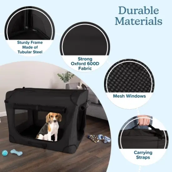 Pet Adobe Collapsible Soft-Sided Dog Crate image {6}
