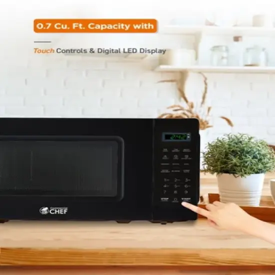 COMMERCIAL CHEF Countertop Microwave Oven 0.7 Cu. Ft. 700W image {7}
