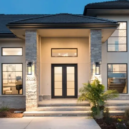 ALOADECOR 1 Light Black Dusk to Dawn Sensor Outdoor Wall Lantern Coach Sconces Light with Clear Glass and built-in GFCI Outlets image {4}