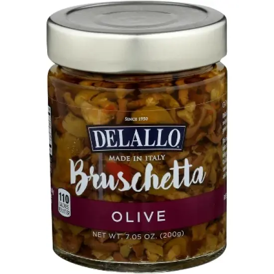 Delallo Bruschetta Olive - Case of 6 - 7.05 oz image {1}