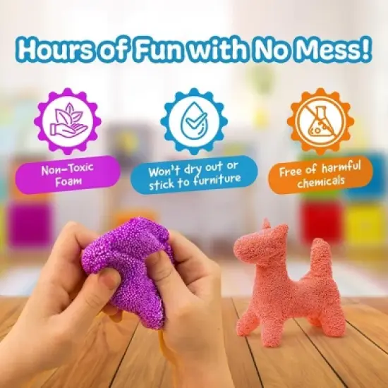 Infinite Curiosity Monkey Foam from Monkey Noodle 5 Giant Blocks - Squishy Sensory Toys for Kids image {4}