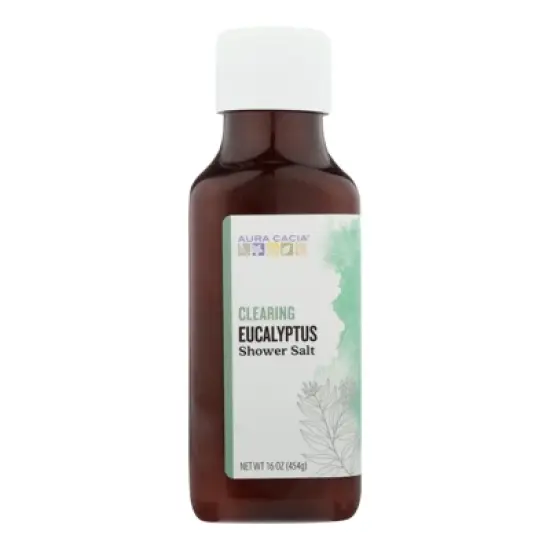 Aura Cacia Clearing Eucalyptus Shower Salt - 16 oz image {5}