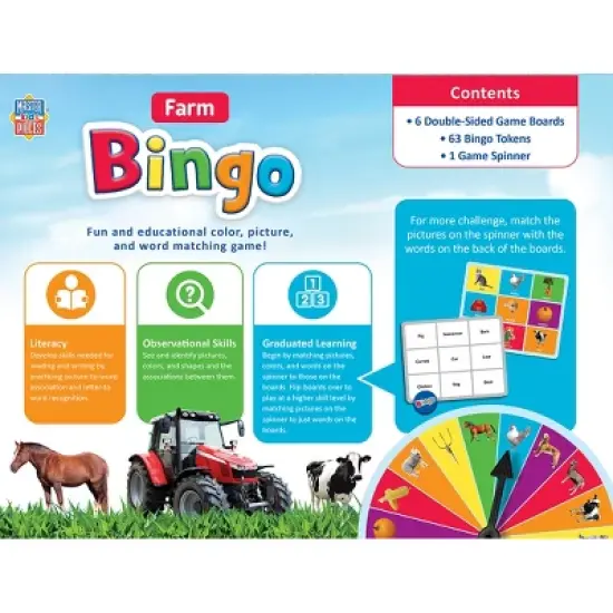 MasterPieces Kids Games - Farm Bingo Game image {3}