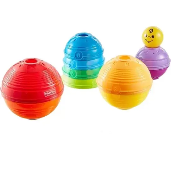 Fisher Price - Smart Stages Brilliant Motor Skill Basics - Stack em' & Turn em' into Cups / Rolling Balls image {3}