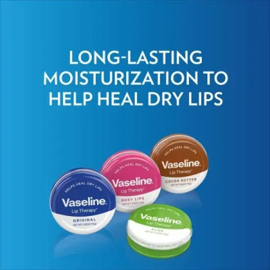 Vaseline Lip Therapy Balm Tin - Rosy Lips - 0.6oz image {3}