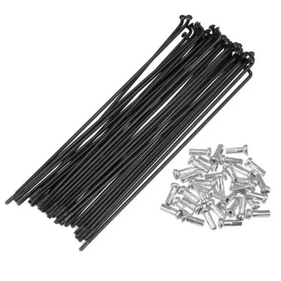 Unique Bargains 14G J Bend Bicycle Steel Spokes 36Pcs image {9}