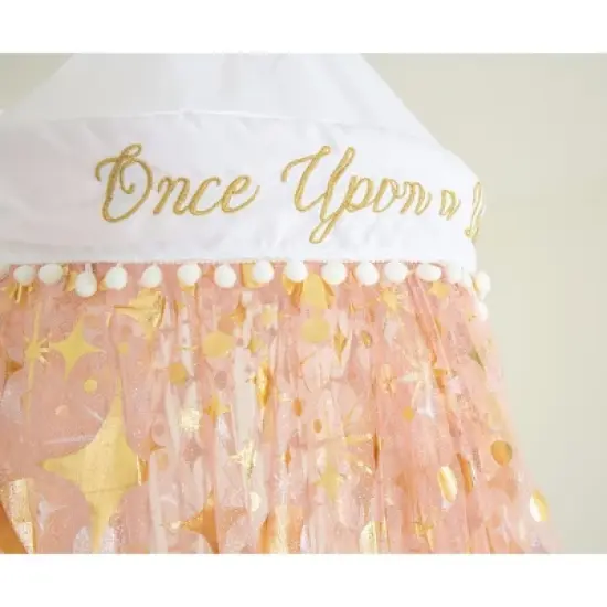 Ukonic Disney Princess Kids Bed Canopy for Ceiling, Hanging Curtain Netting image {3}