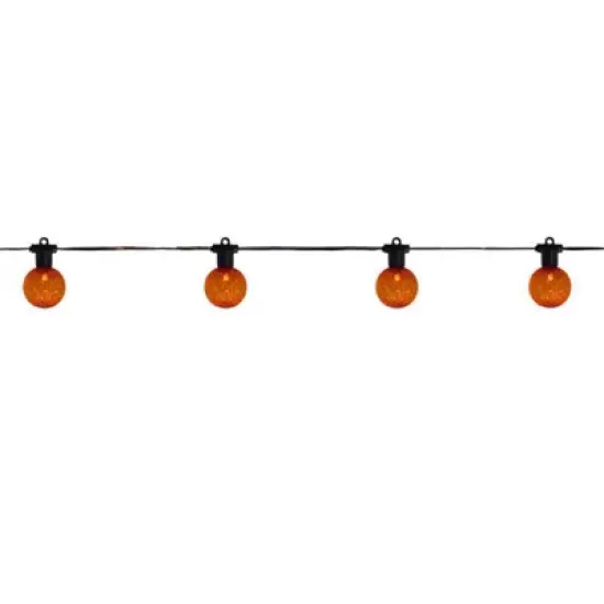 Celebrations Orange 25 ct LED G40 Halloween String Lights image {1}