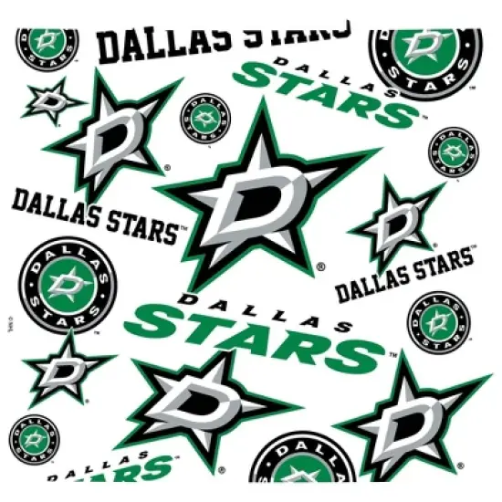 NHL Dallas Stars All Over Venture Water Bottle - 24oz: Portable Plastic Drinkware image {1}
