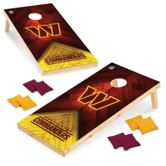 NFL Washington Commanders 2'x4' Wood Cornhole Set image {6}