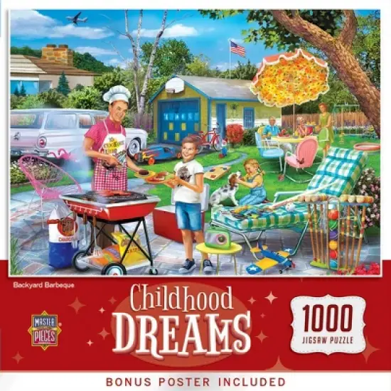 MasterPieces 1000 Piece Jigsaw Puzzle - Backyard Barbeque - 19.25"x26.75" image {1}