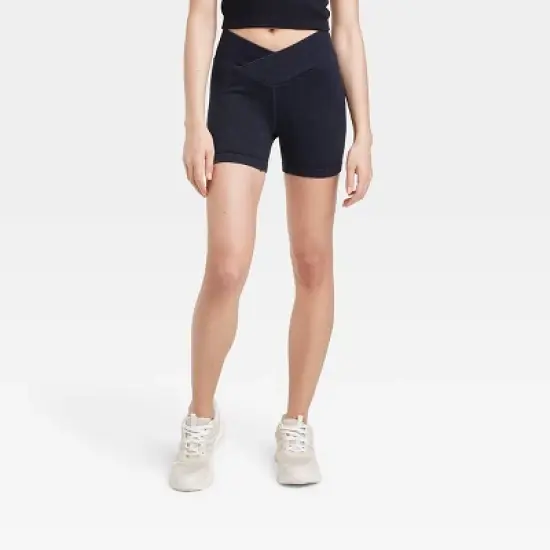 Women's Cross Waistband Bike Shorts 4" - JoyLab&trade; image {6}