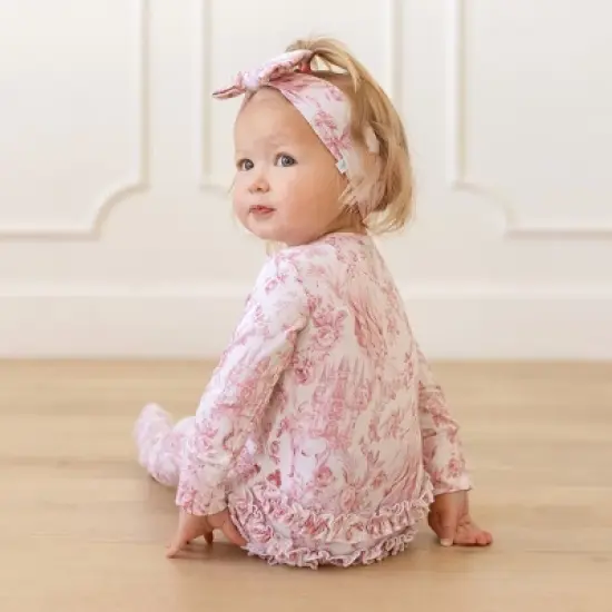 Infant Antoinette Footie Ruffled Zippered One Piece - Posh Peanut image {1}