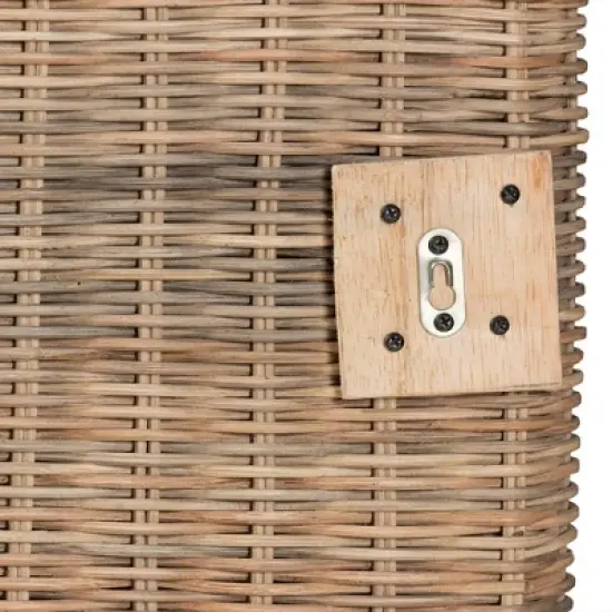 Queen Cantara Natural Rattan Headboard Brown - bali & pari image {5}