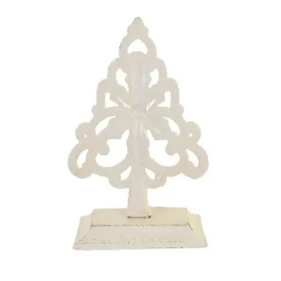 Christmas 6.5 Inch Ornate Tree Stocking Holder Stocking Holder , Cast Iron Rustic (1PC) image {1}