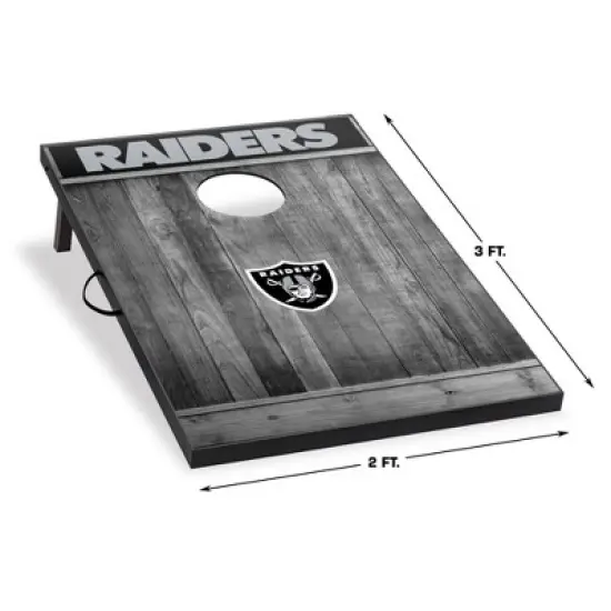 NFL Las Vegas Raiders 2'x3' Cornhole Board - Gray image {1}