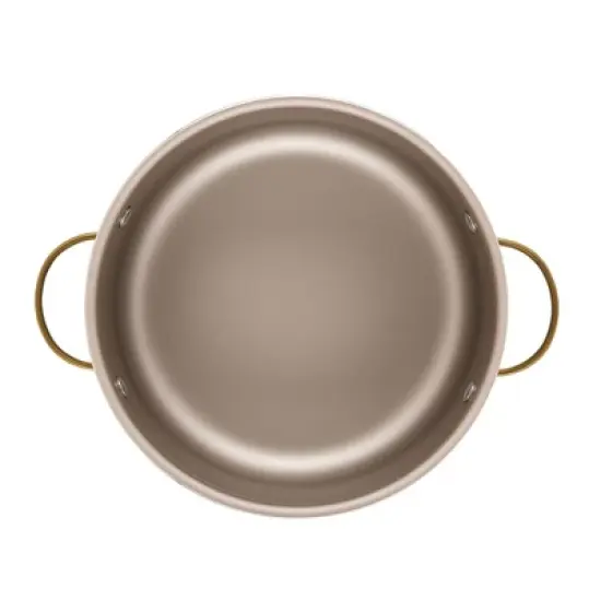 Farberware Radiant 5.5qt Nonstick Dutch Oven with Lid Champagne: Aluminum, Dishwasher-Safe, Round, 5.5qt Capacity image {8}