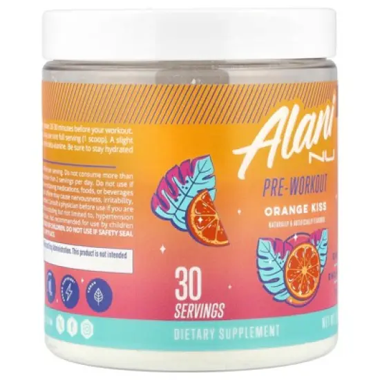Alani Nu Pre-Workout, Orange Kiss, 10.5 oz (300 g) image {3}