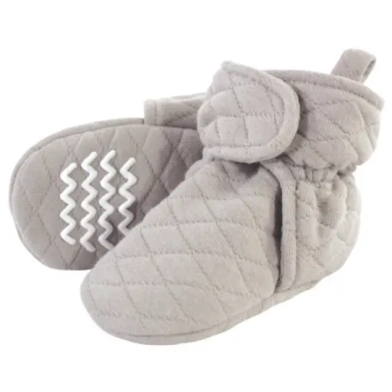 Hudson Baby Baby and Toddler Quilted Booties, Gray image {2}